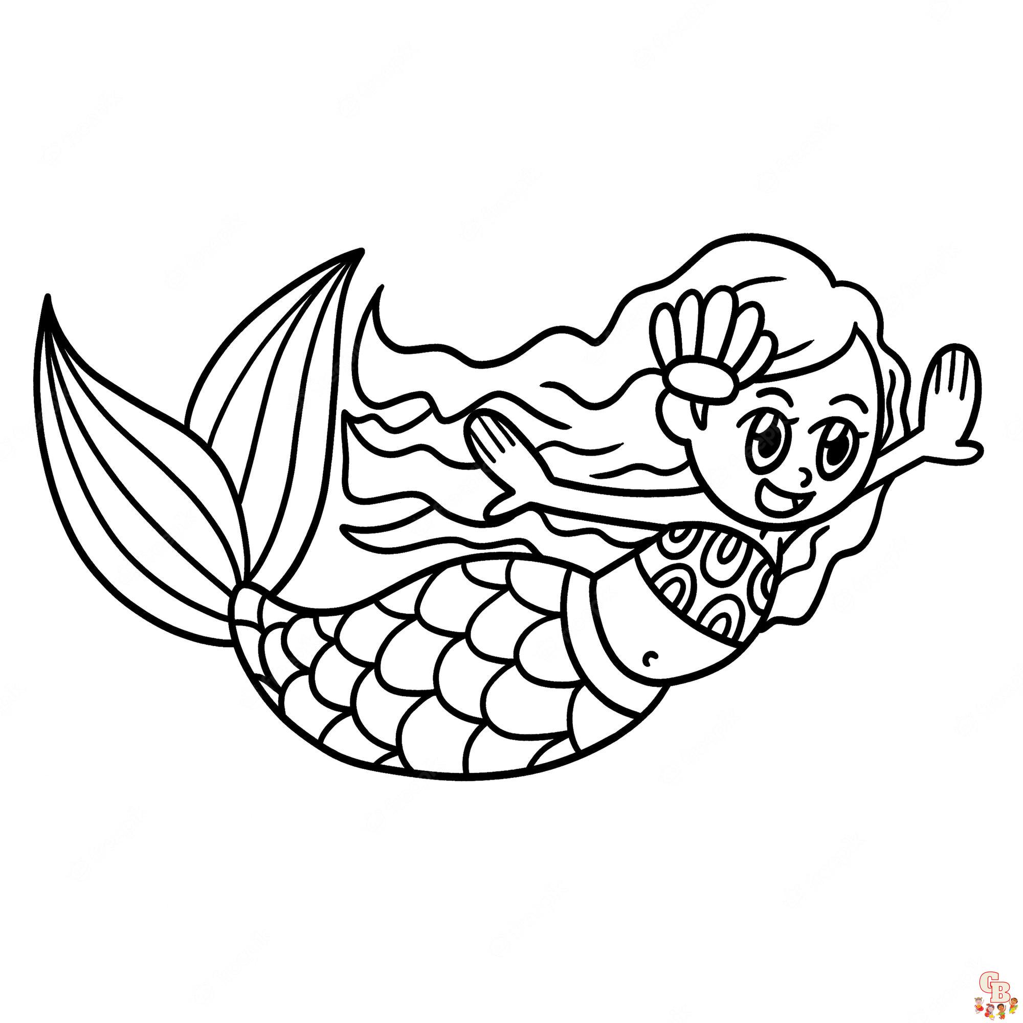 Swimming Coloring Pages 6