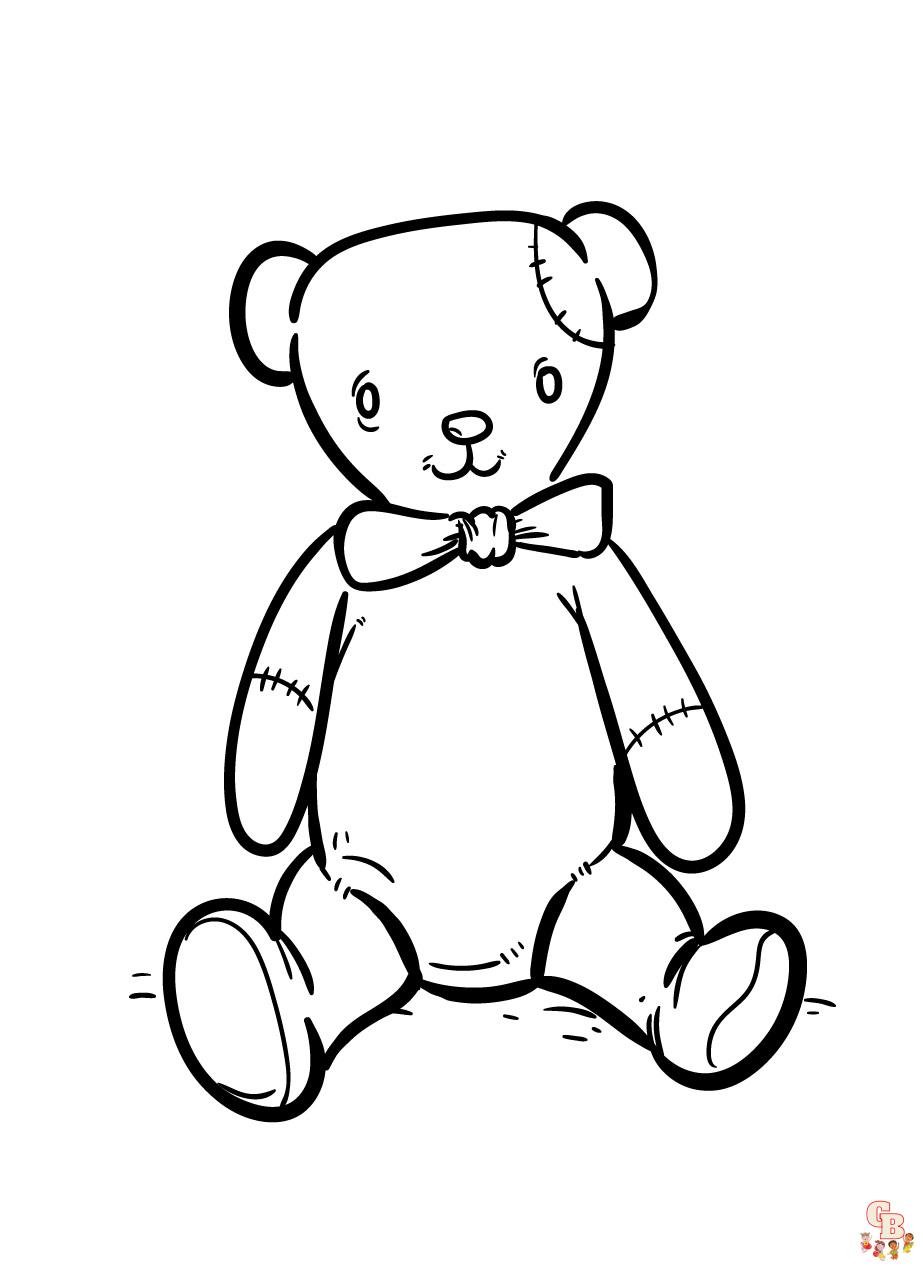 Teddy Bear Coloring Pages 5