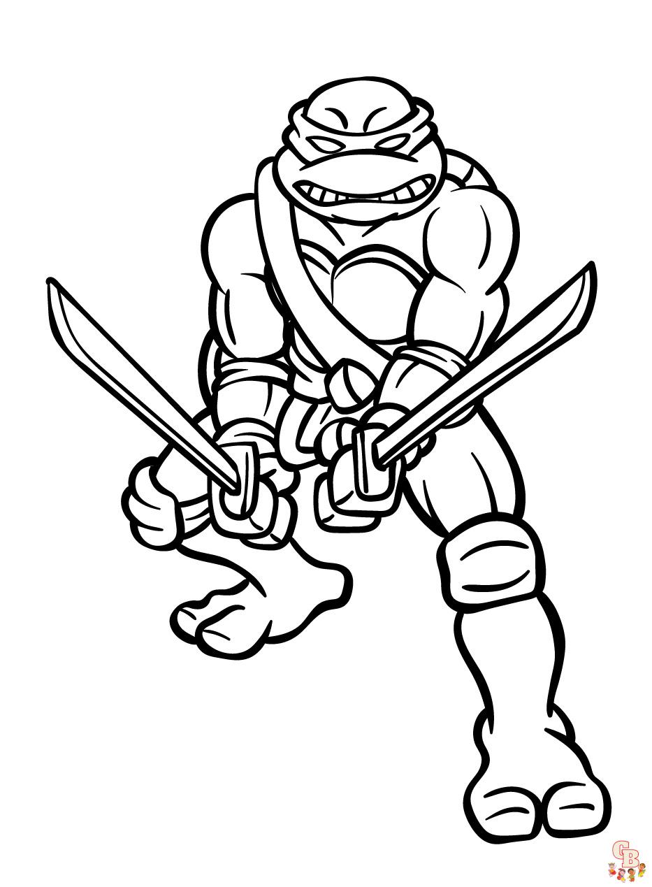 Teenage Mutant Ninja Turtles Coloring Pages 2