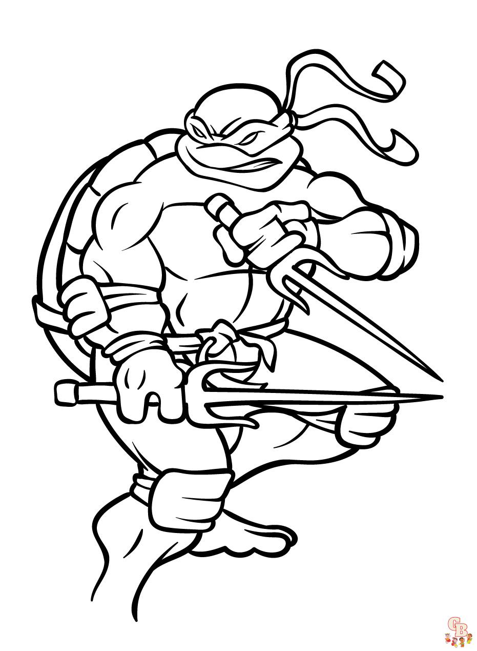 Teenage Mutant Ninja Turtles Coloring Pages 3