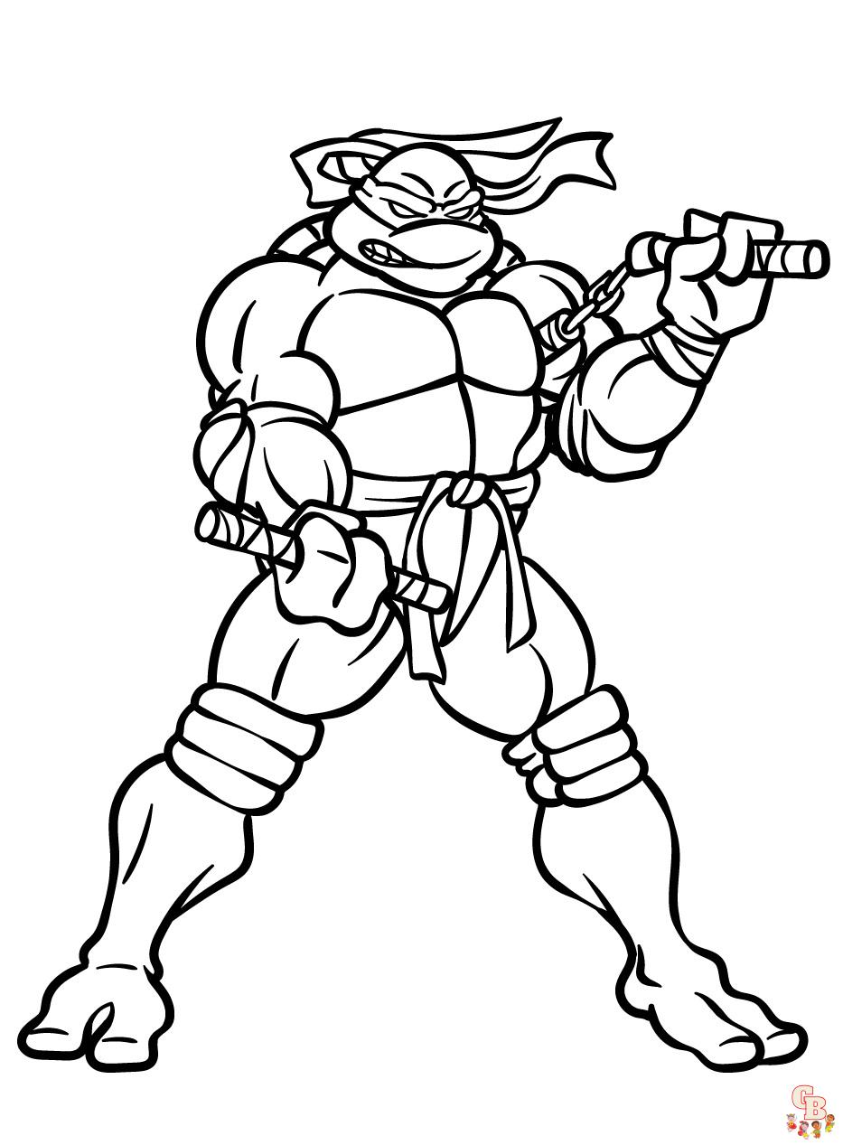 Teenage Mutant Ninja Turtles Coloring Pages 4