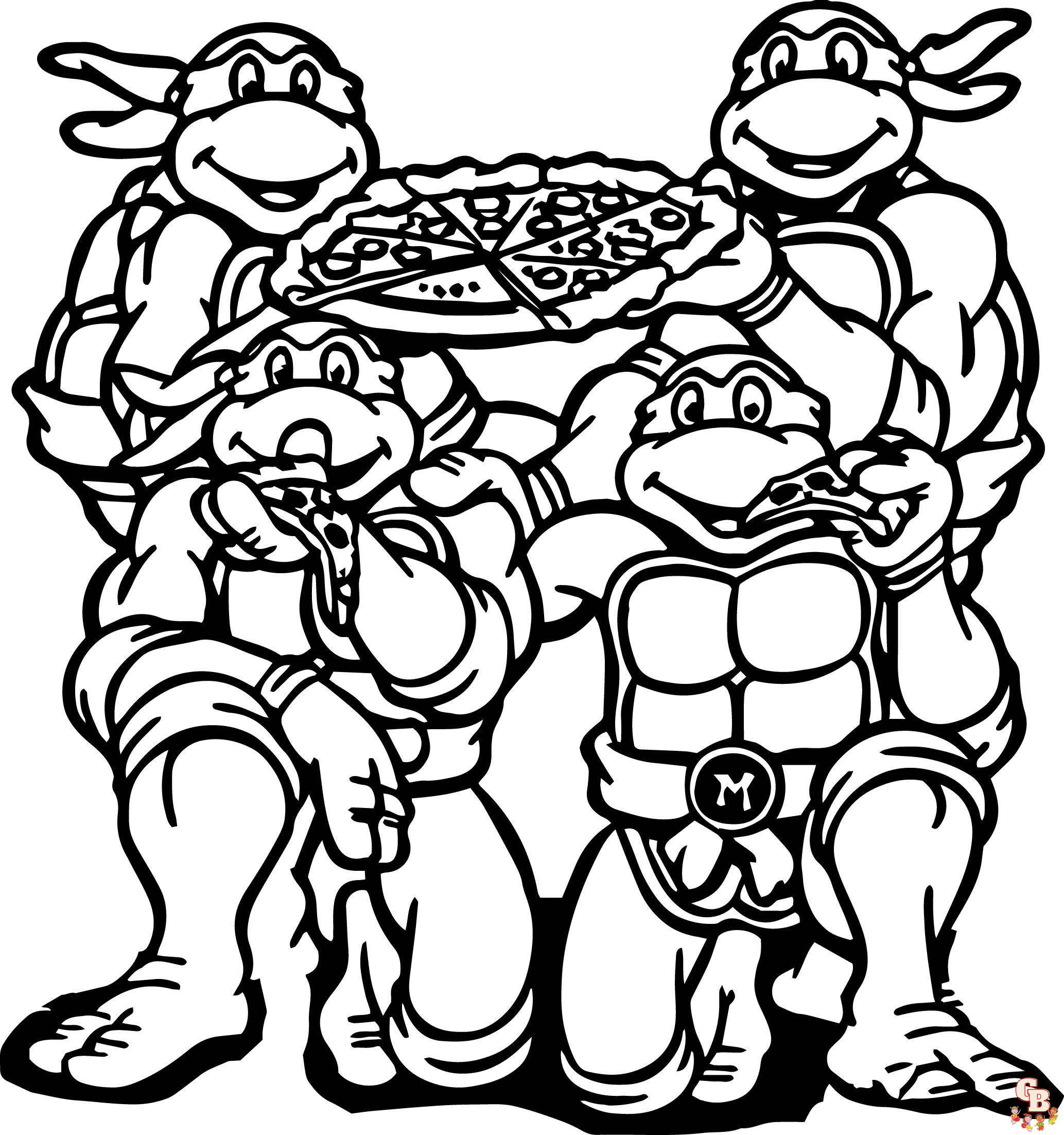 Teenage Mutant Ninja Turtles Coloring Pages 7