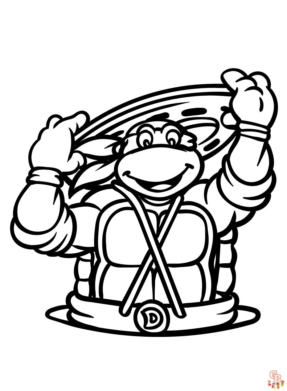 Teenage Mutant Ninja Turtles Coloring Pages 8