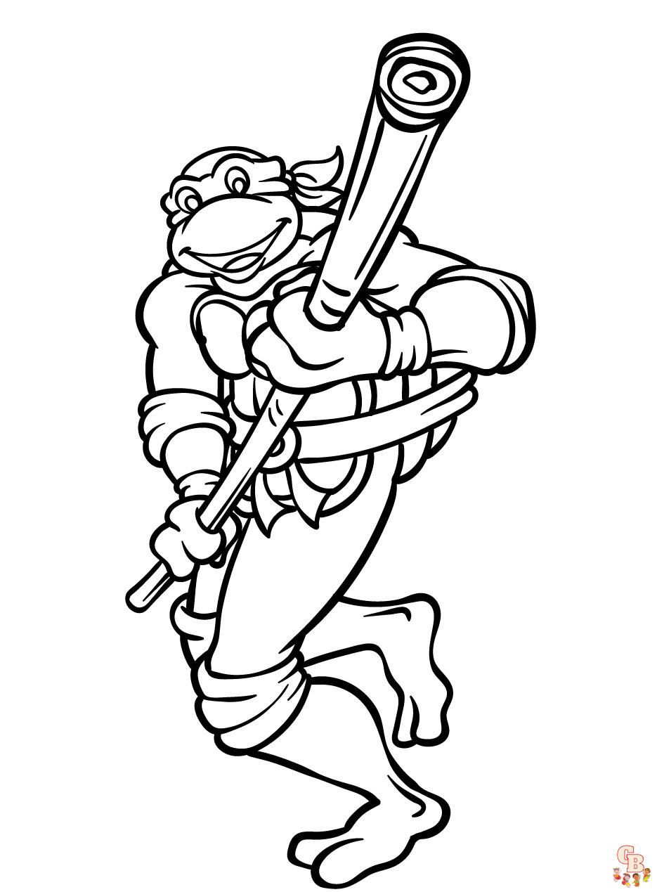 Teenage Mutant Ninja Turtles Coloring Pages 9