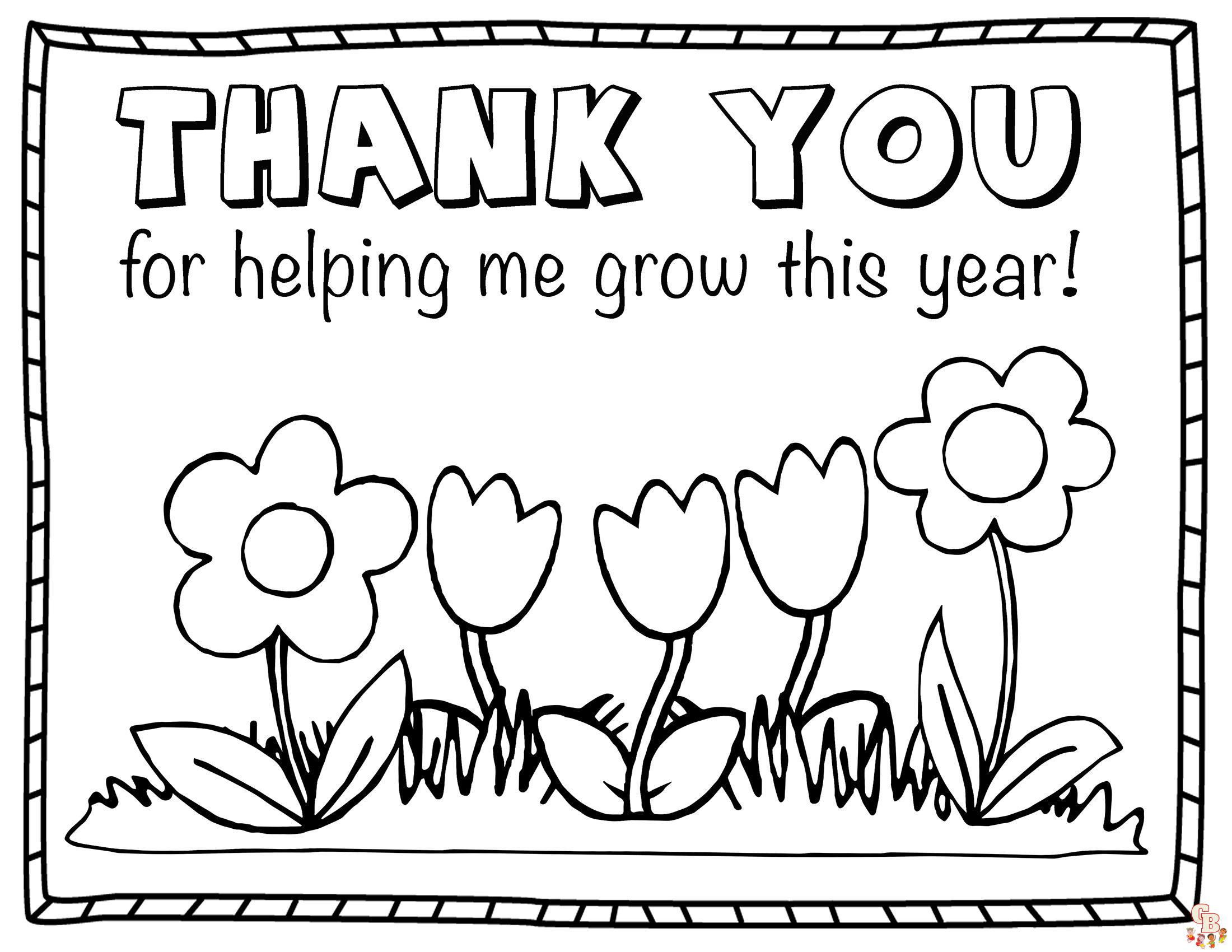 Thank You Coloring Pages 5