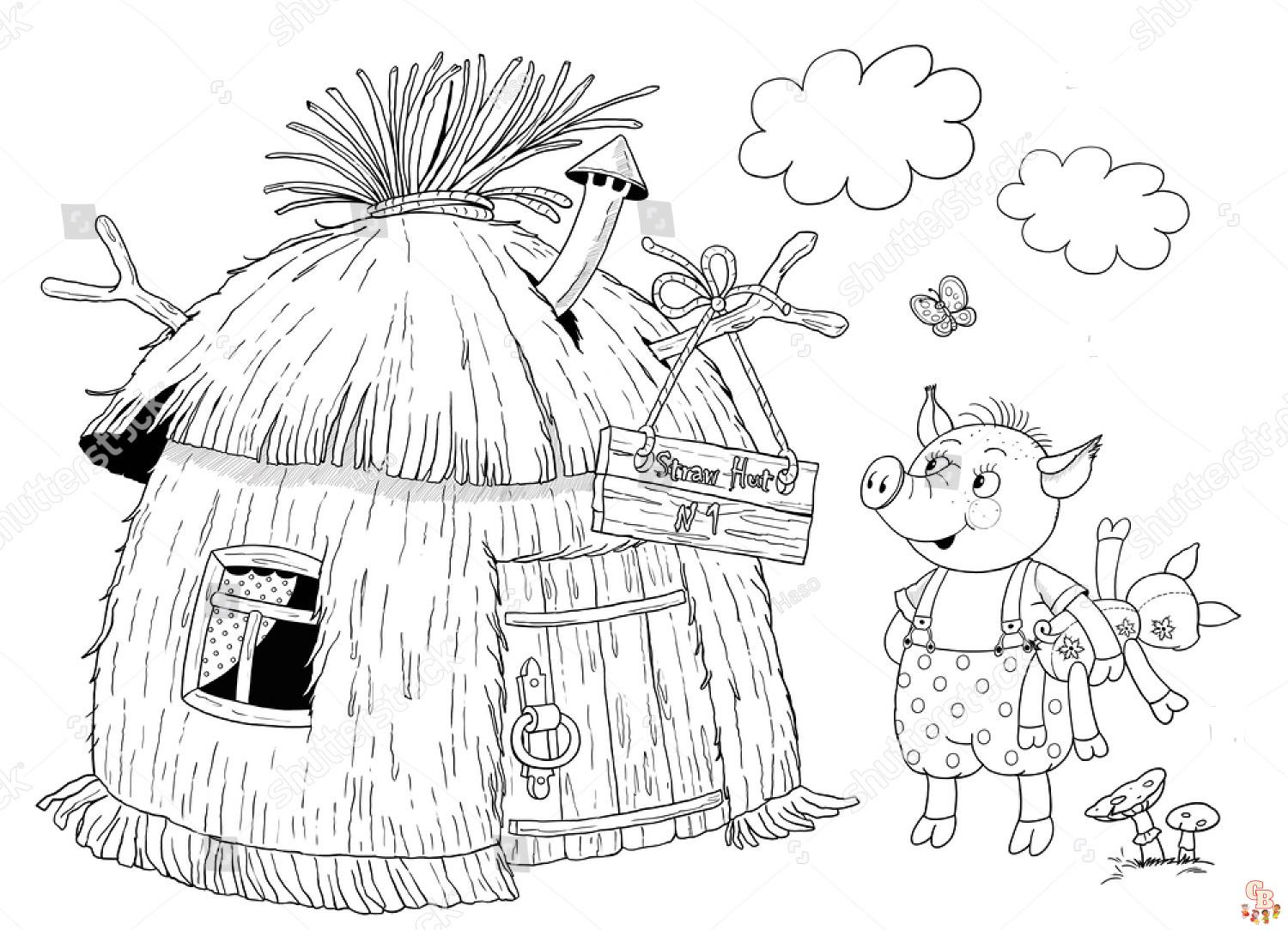 Three Little Pigs Coloring Pages 6