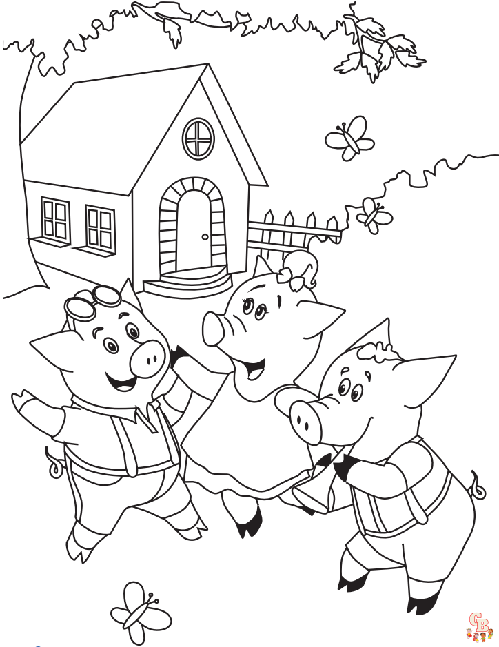 Three Little Pigs Coloring Pages 7