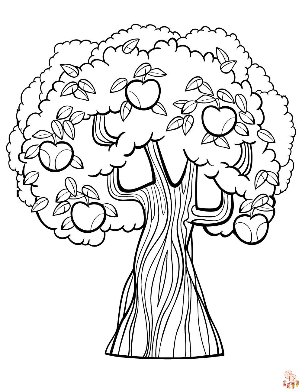 Tree Coloring Pages 1