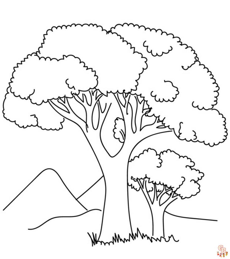 Tree Coloring Pages 3