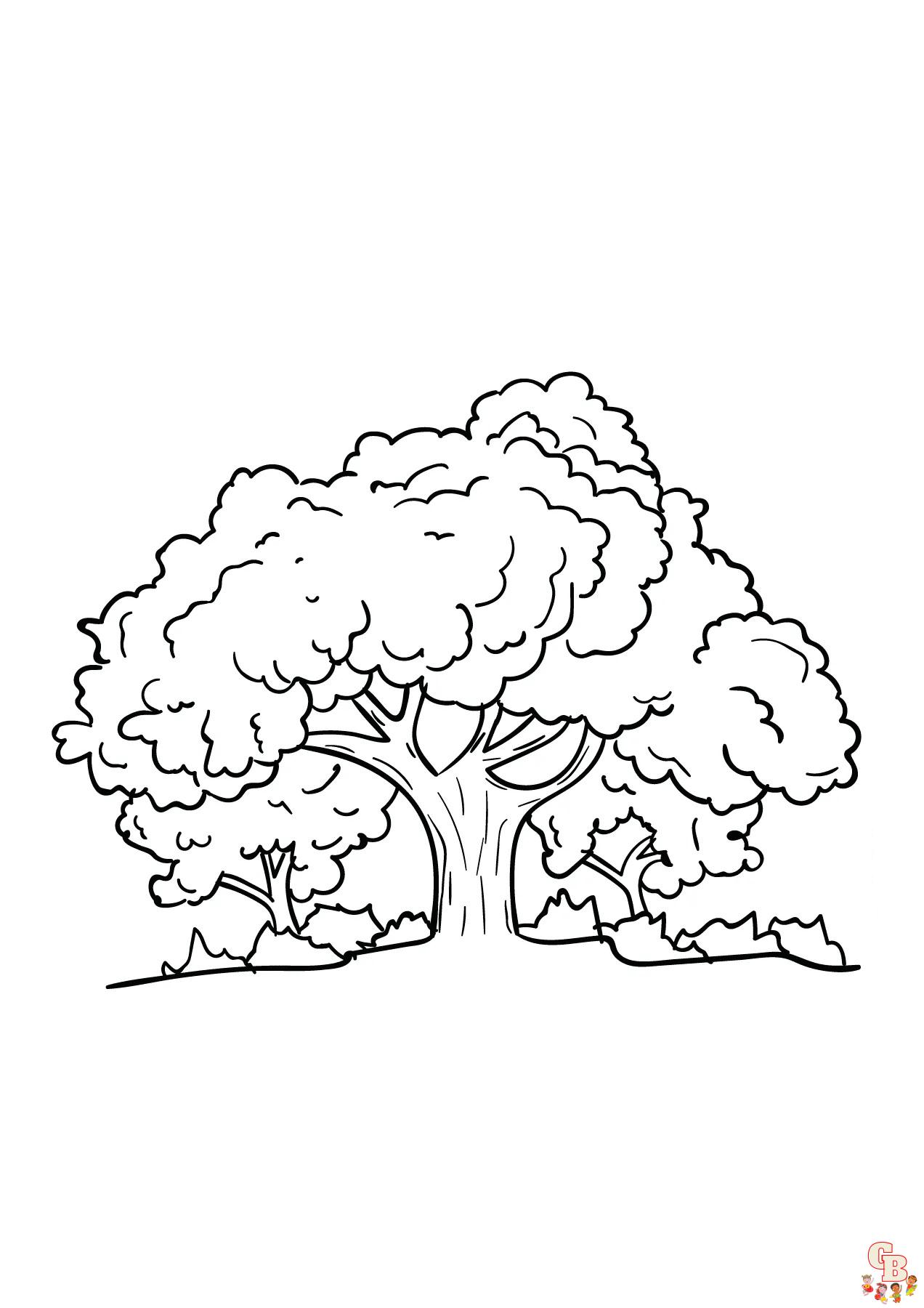 Tree Coloring Pages