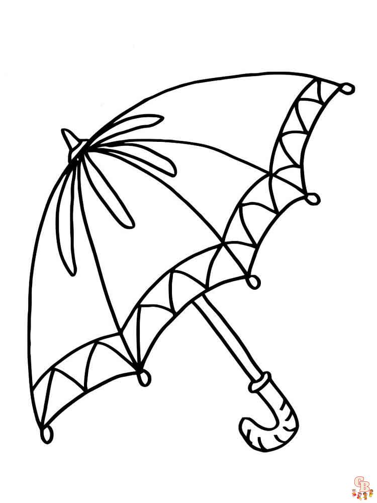 Umbrella Coloring Pages 10