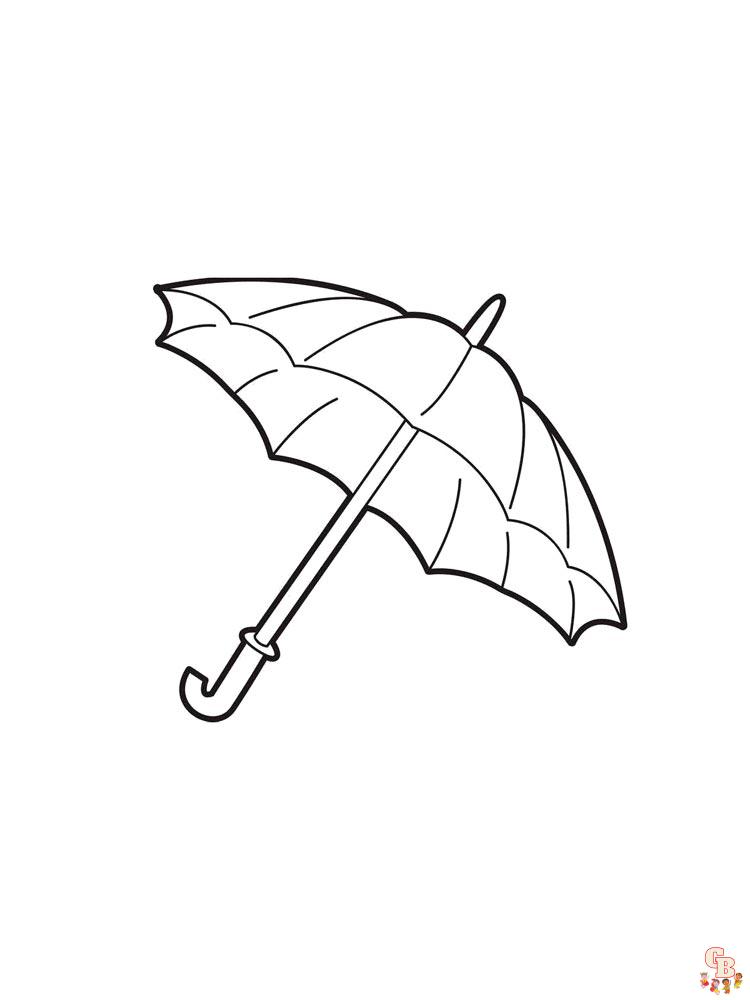 Umbrella Coloring Pages 13