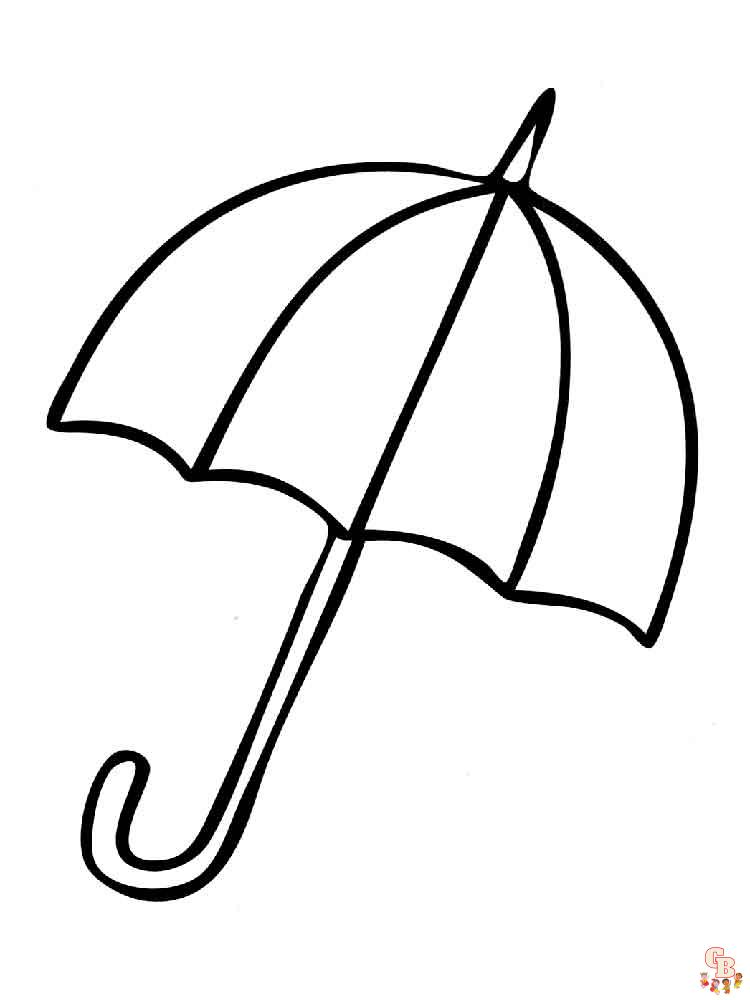 Umbrella Coloring Pages 2