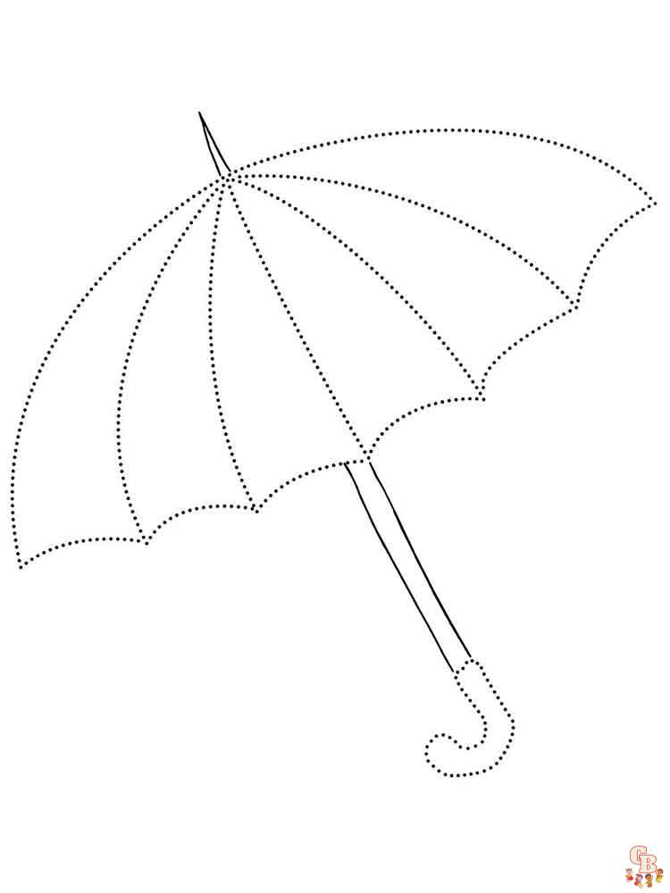 Umbrella Coloring Pages 3