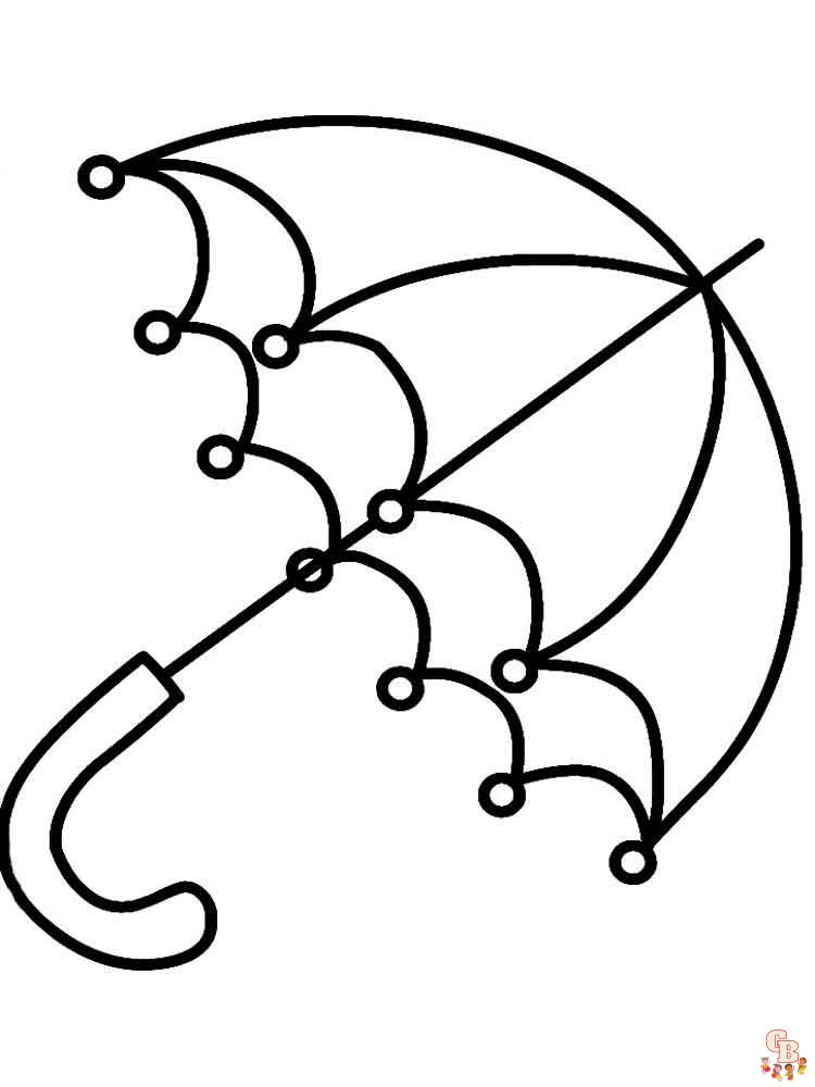 Umbrella Coloring Pages 6