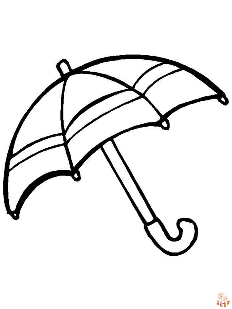 Umbrella Coloring Pages 7