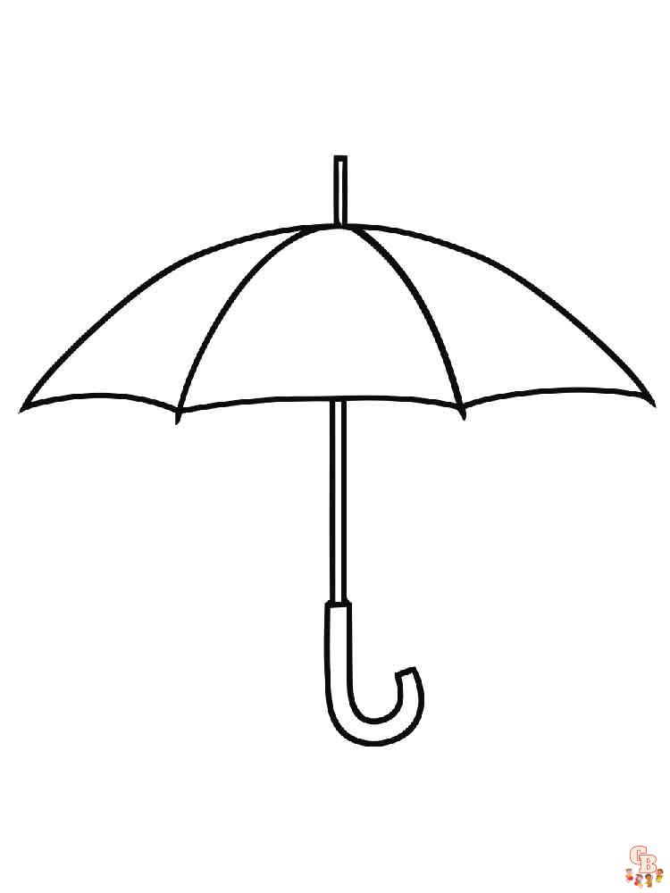 Umbrella Coloring Pages 9