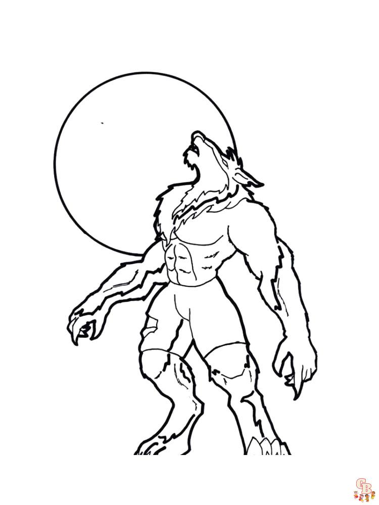 WereWolf Coloring Pages 14