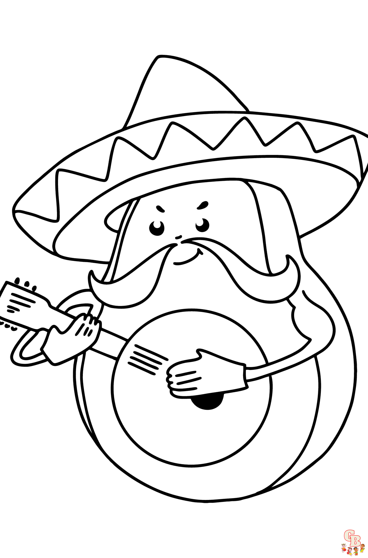 avocado coloring pages 1