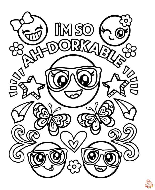 emoji coloring pages 3