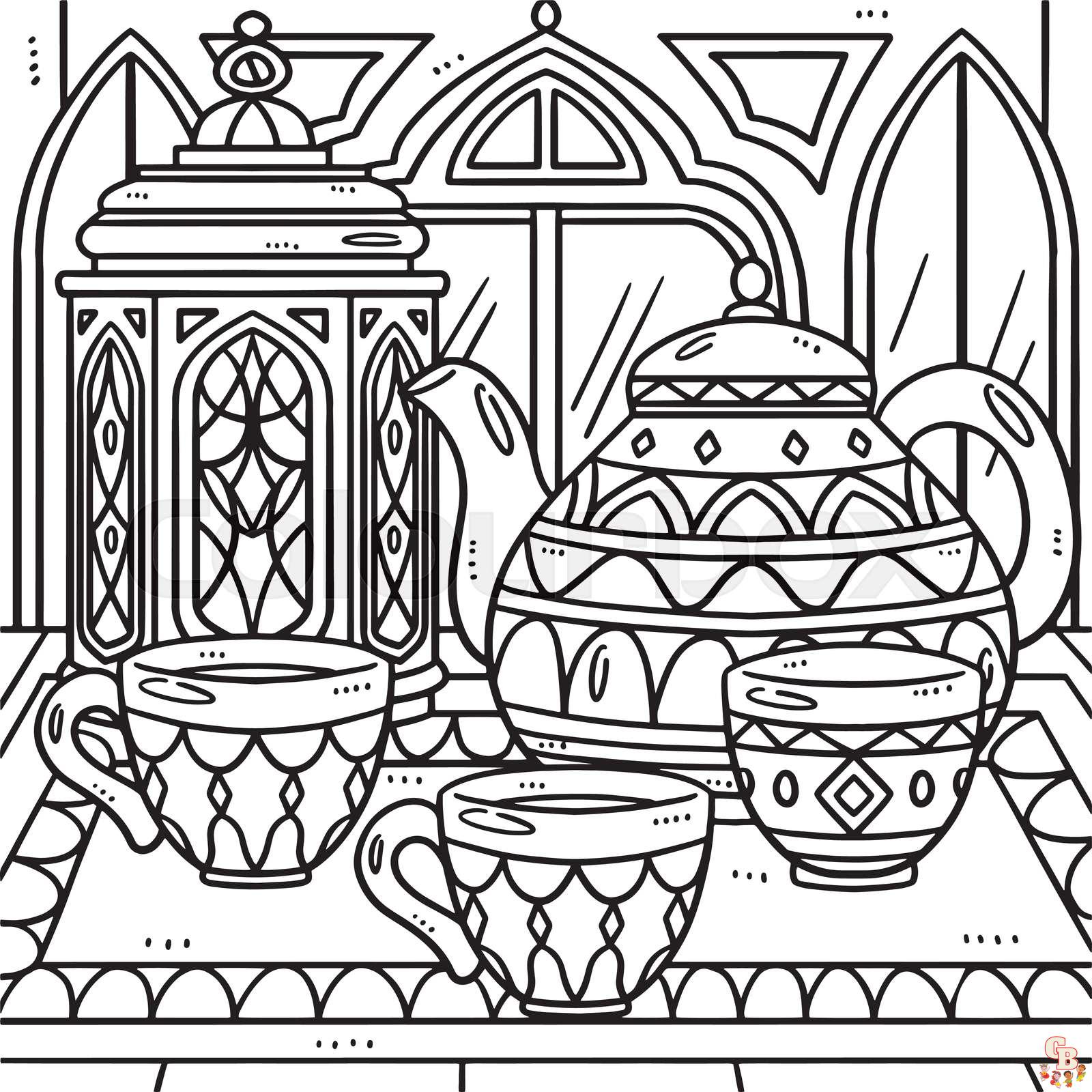 fanoos ramadan coloring pages