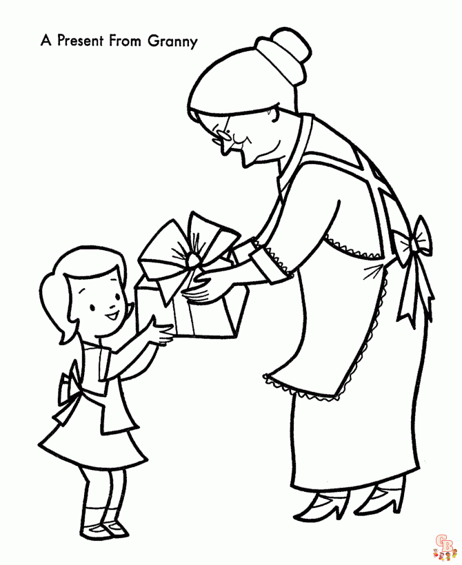 grandma coloring pages 1