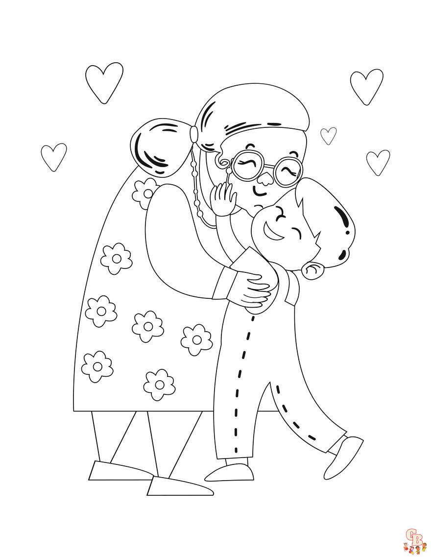 grandma coloring pages 5