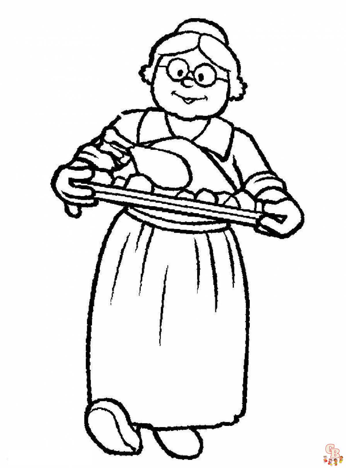 grandma coloring pages 7