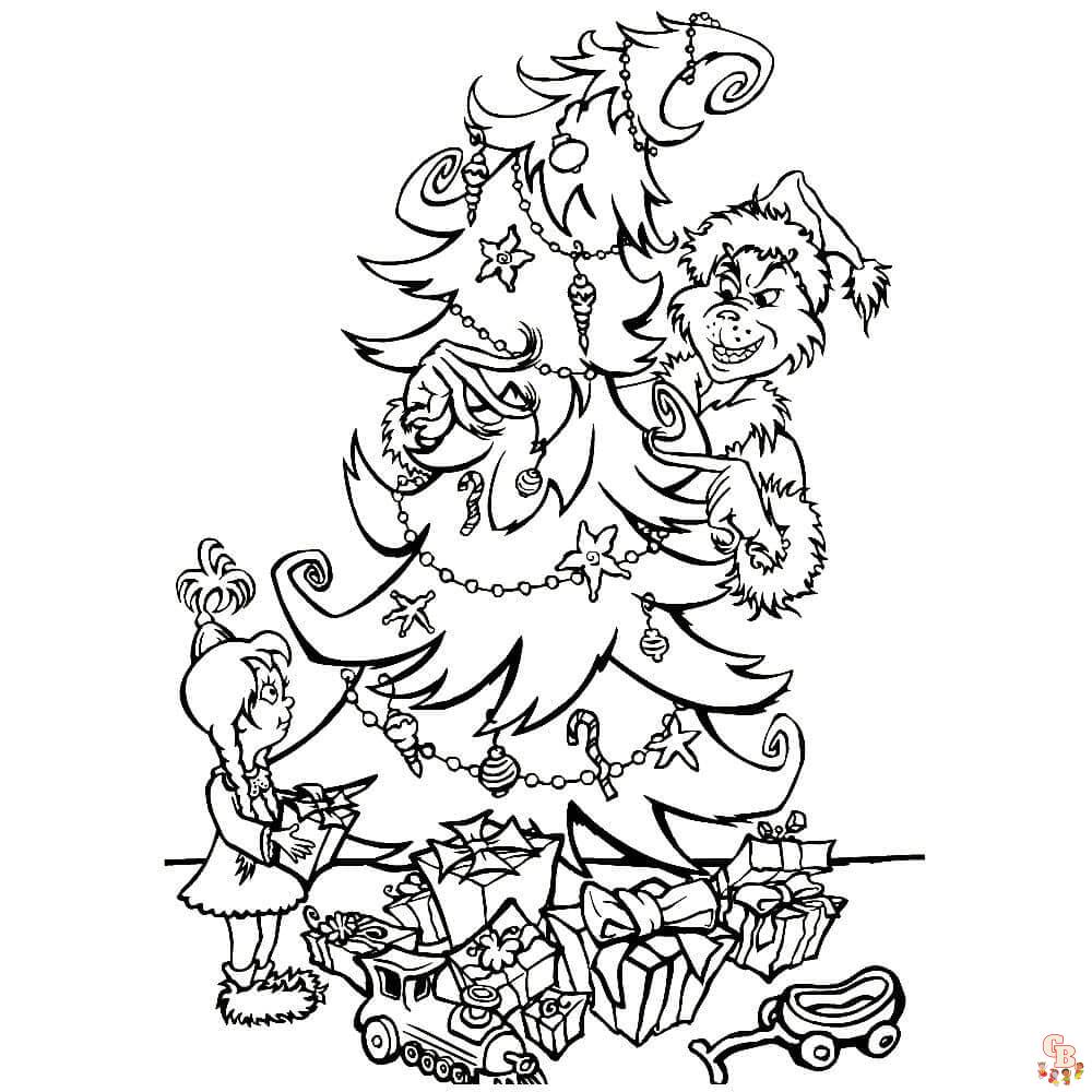 grinch christmas coloring pages 12