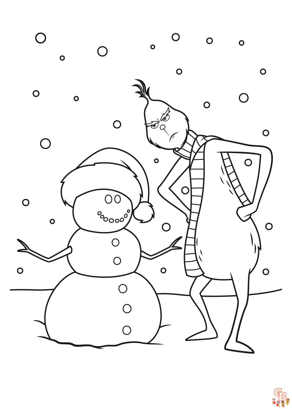 grinch christmas coloring pages 13