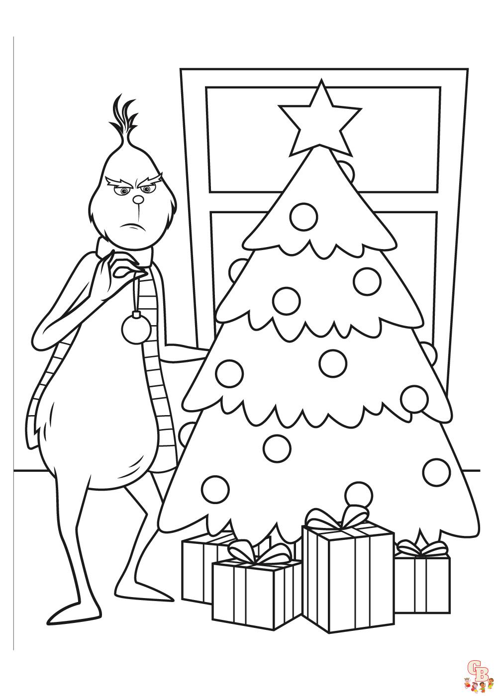 grinch christmas coloring pages 14