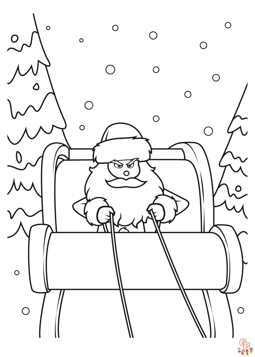 grinch christmas coloring pages 16