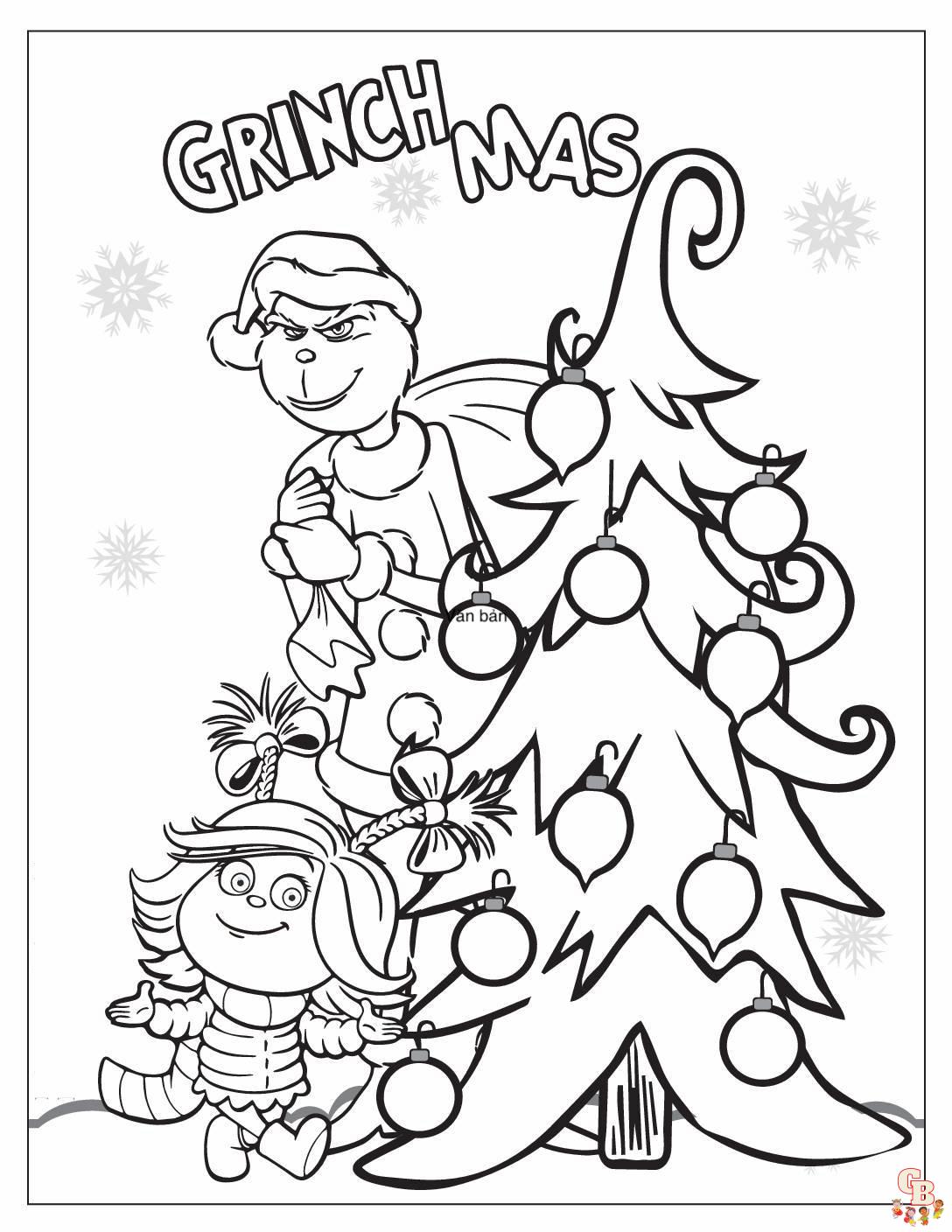 grinch christmas coloring pages 2