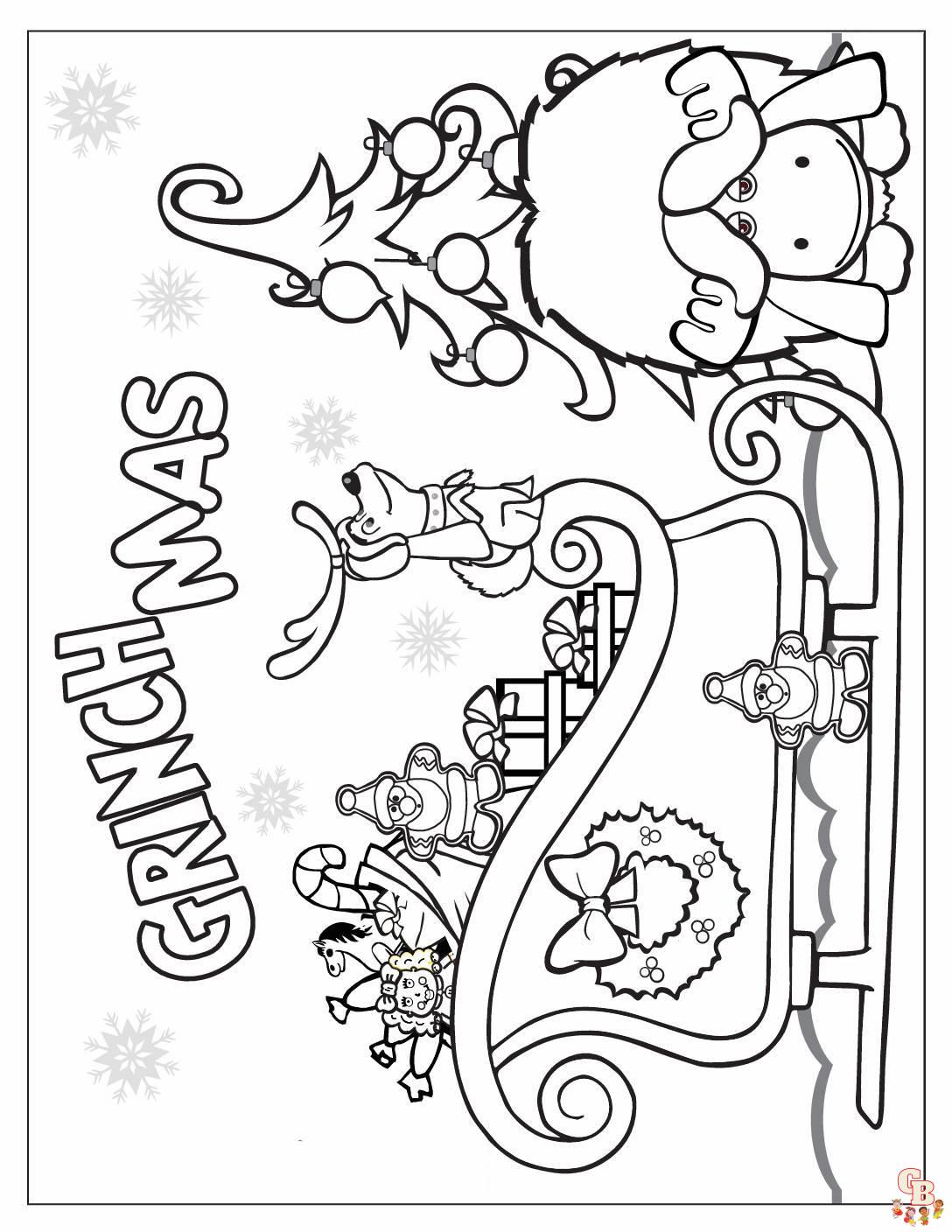 grinch christmas coloring pages 3