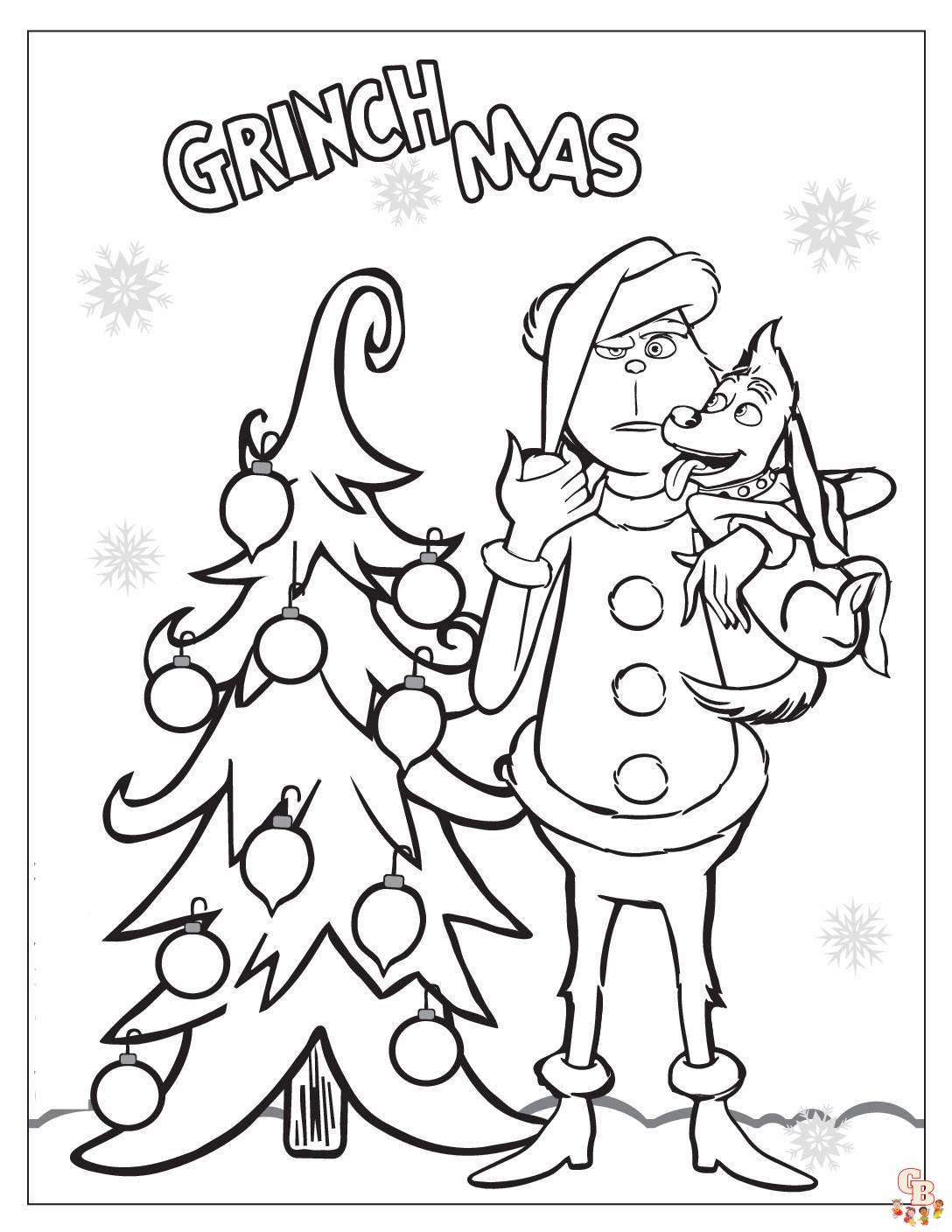 grinch christmas coloring pages 5