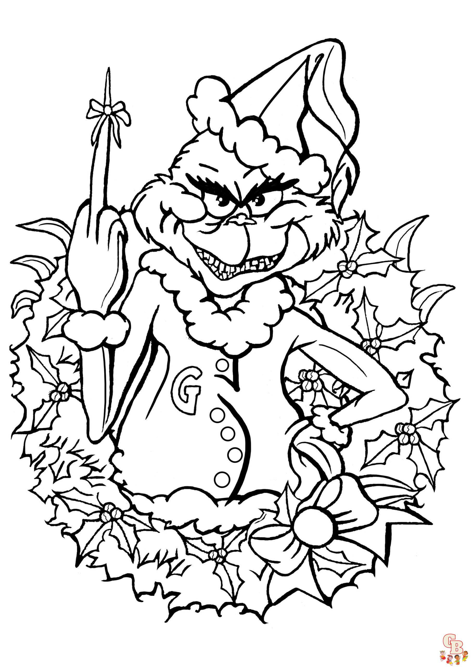 grinch christmas coloring pages 6