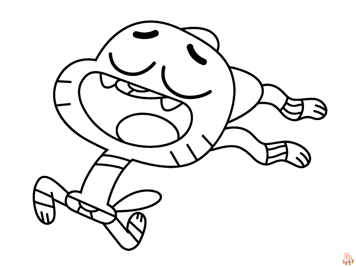 gumble coloring pages 1