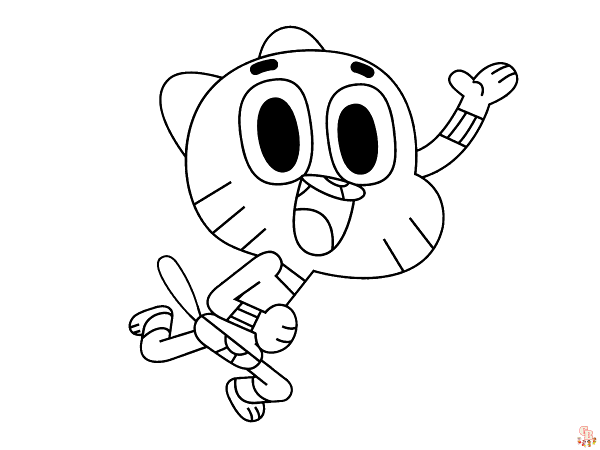 gumble coloring pages 2