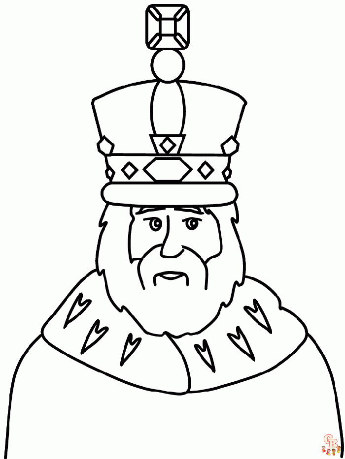 king coloring pages 1