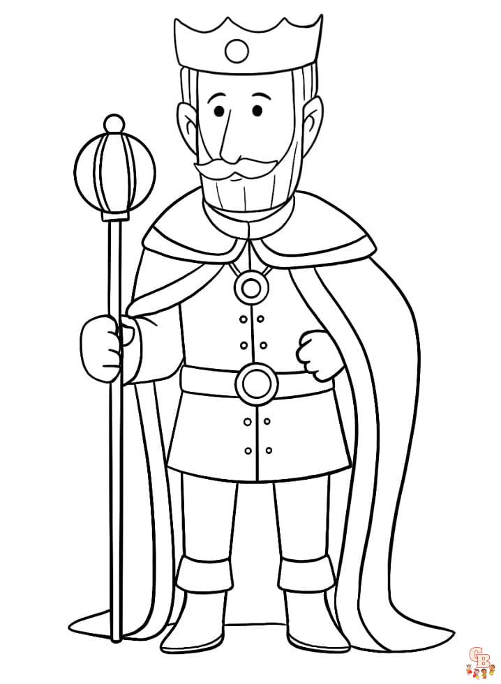 king coloring pages 5