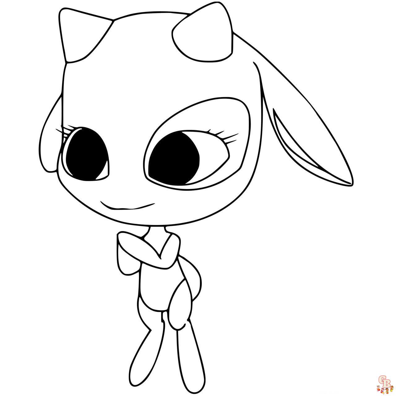 kwami miraculous ladybug coloring pages 1 1