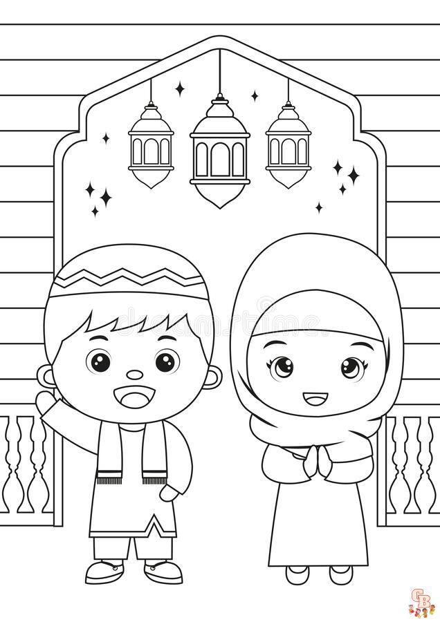 moon ramadan coloring pages