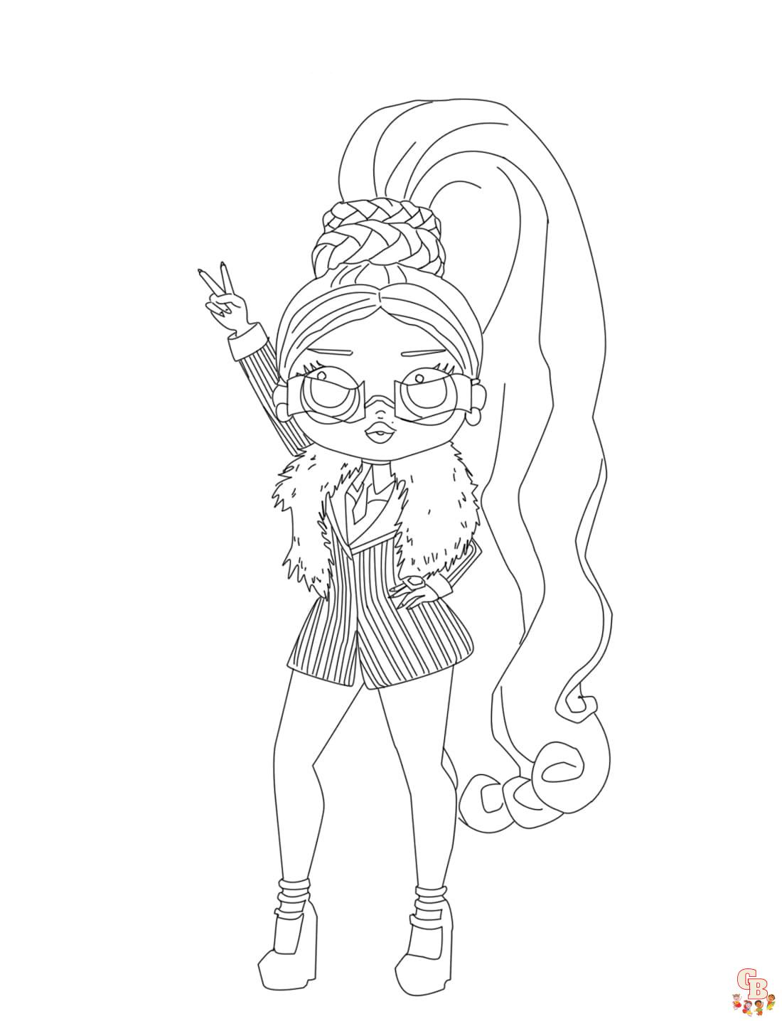 omg fashion lol omg doll coloring pages 6