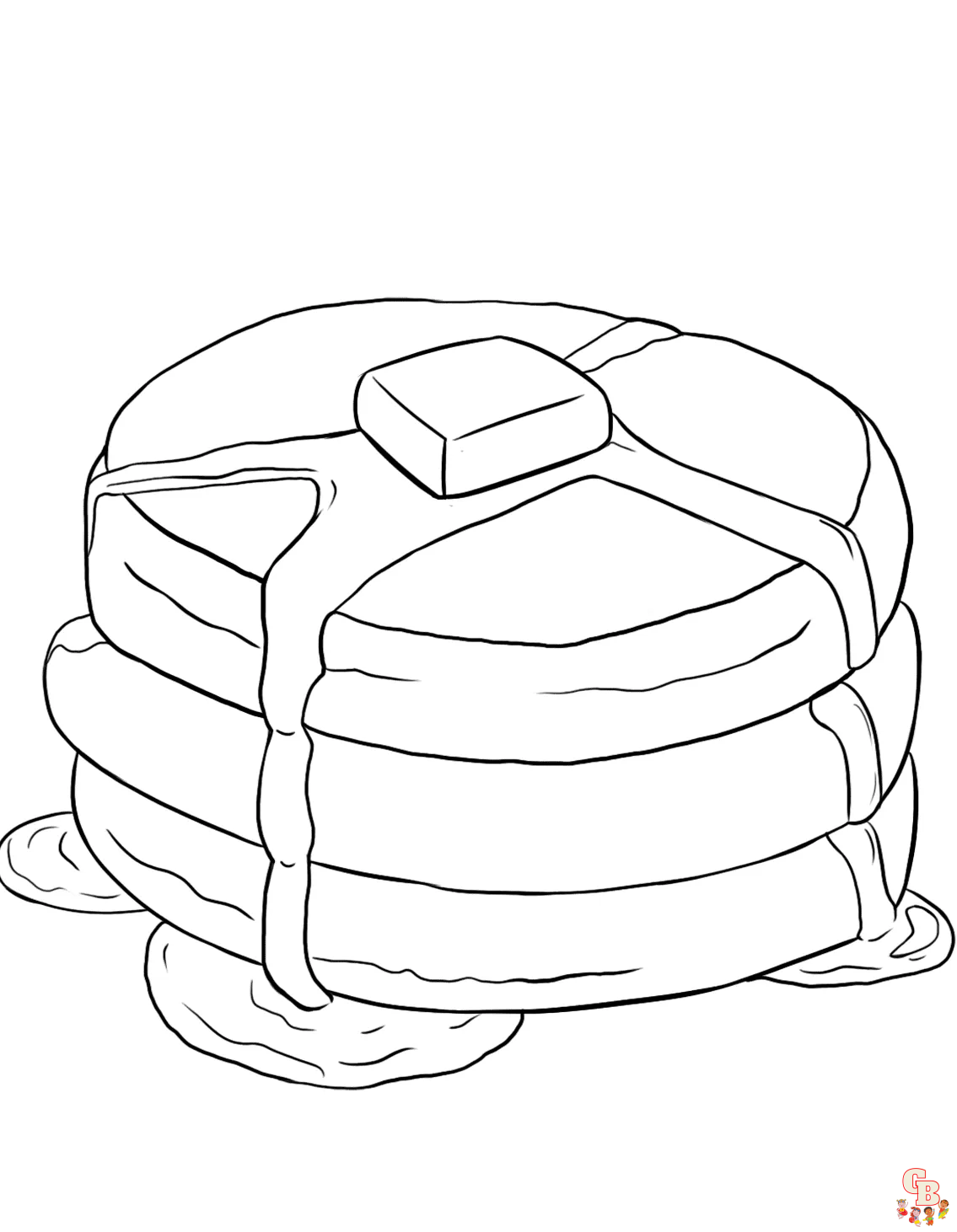 pancake coloring pages 6