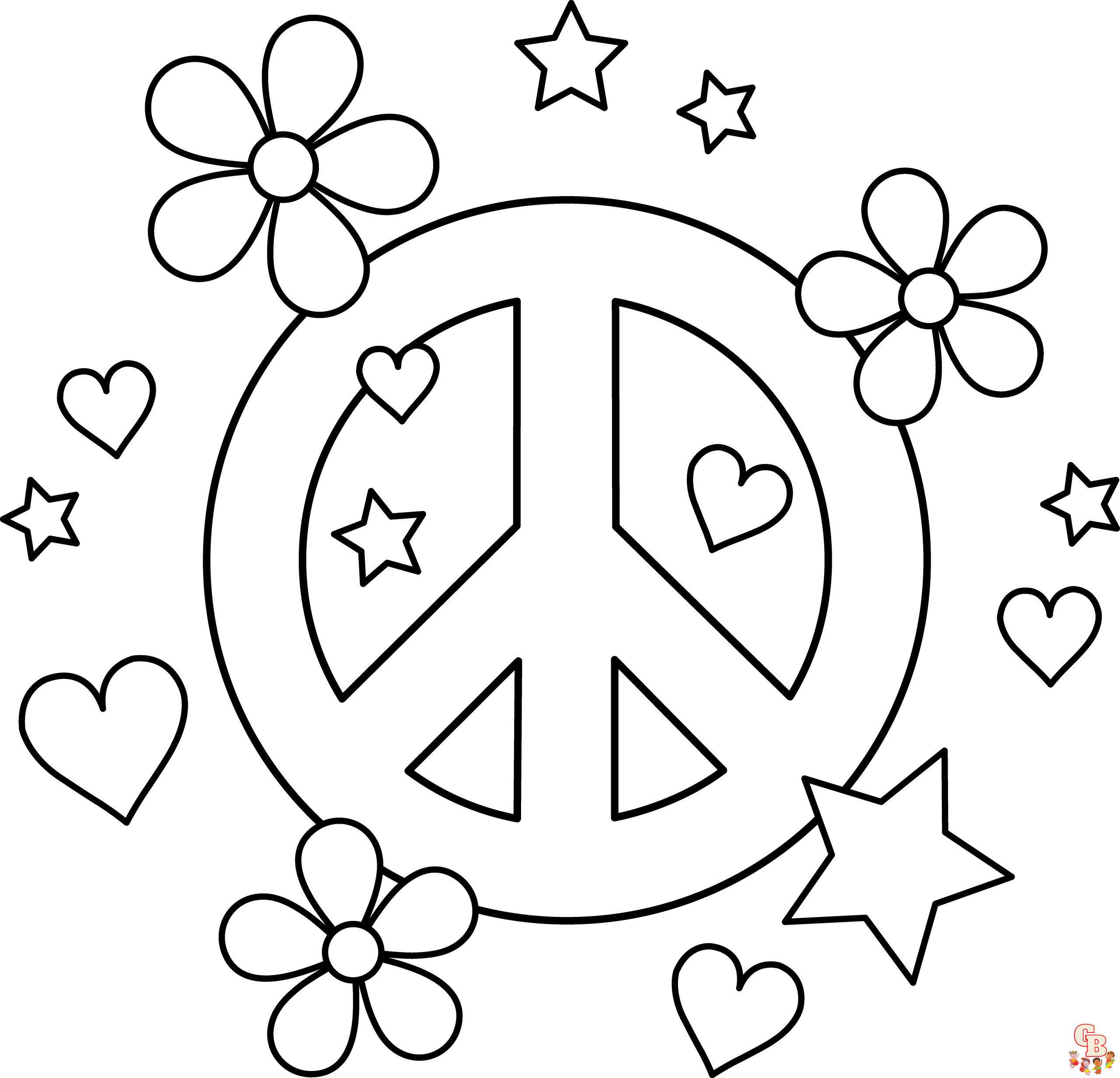 peace coloring pages 1