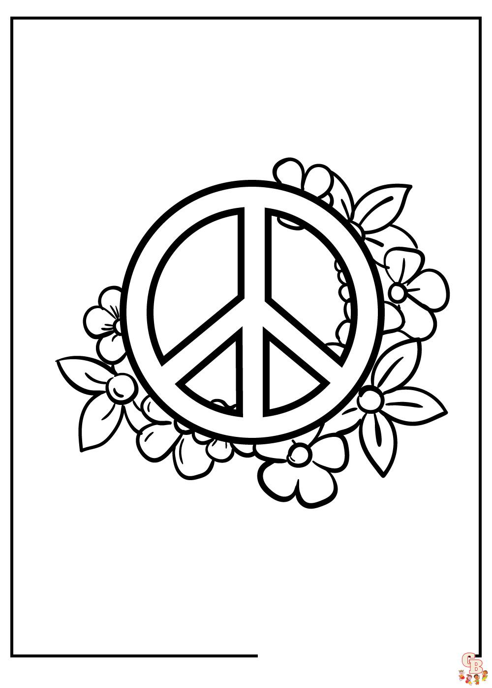 peace coloring pages 2