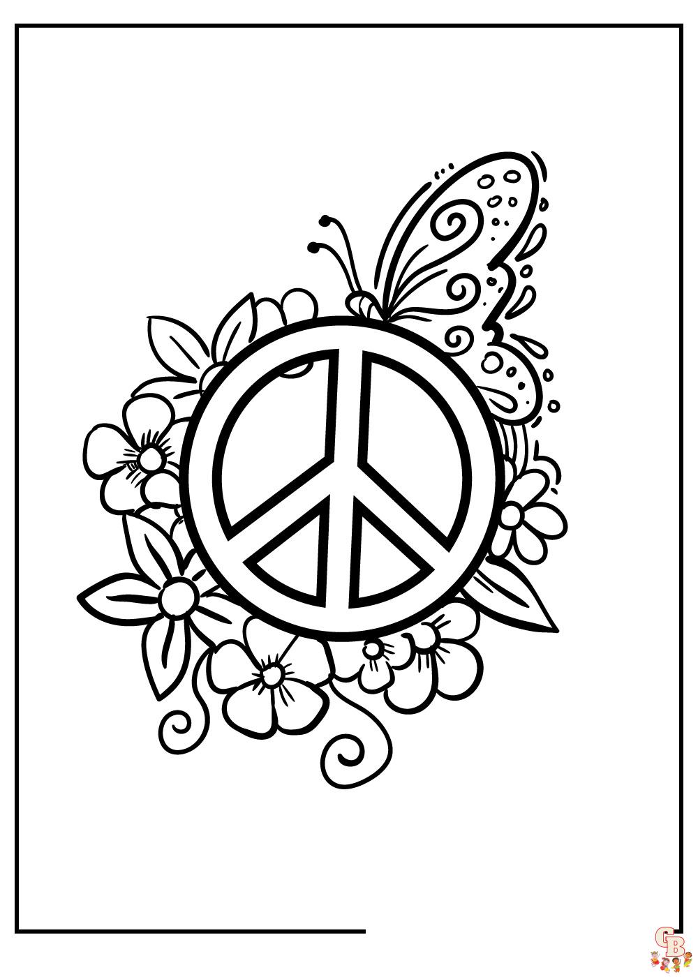 peace coloring pages 3