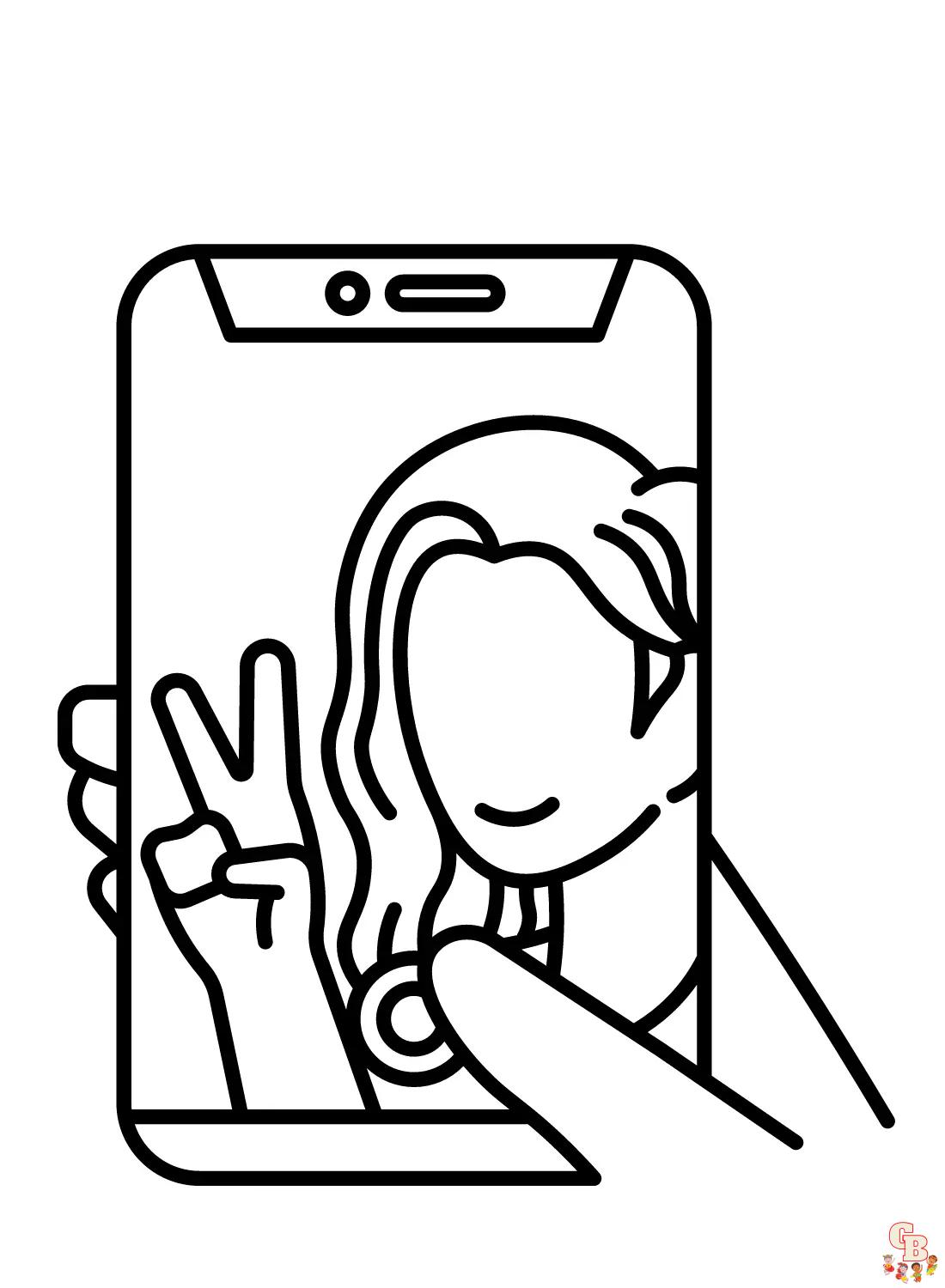 phone coloring pages 2