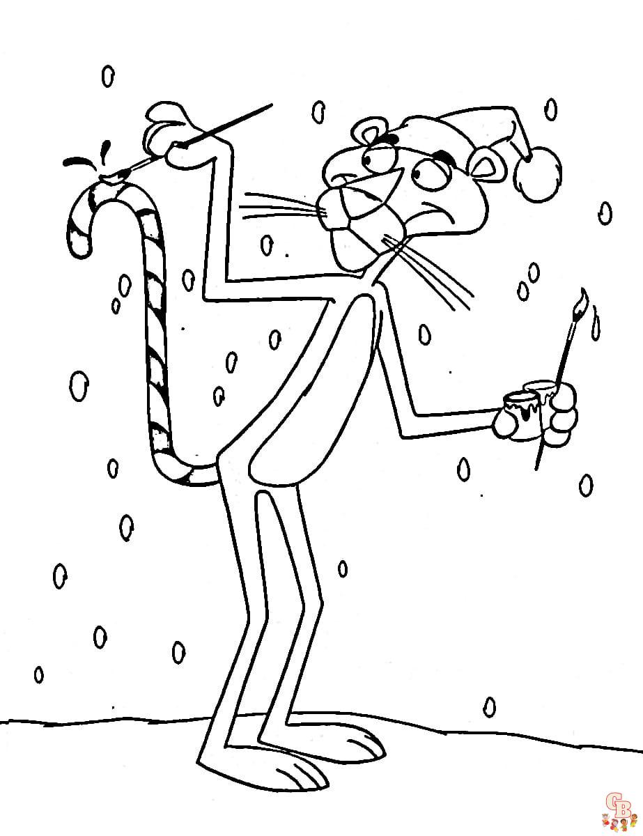 pink panthe coloring pages 5