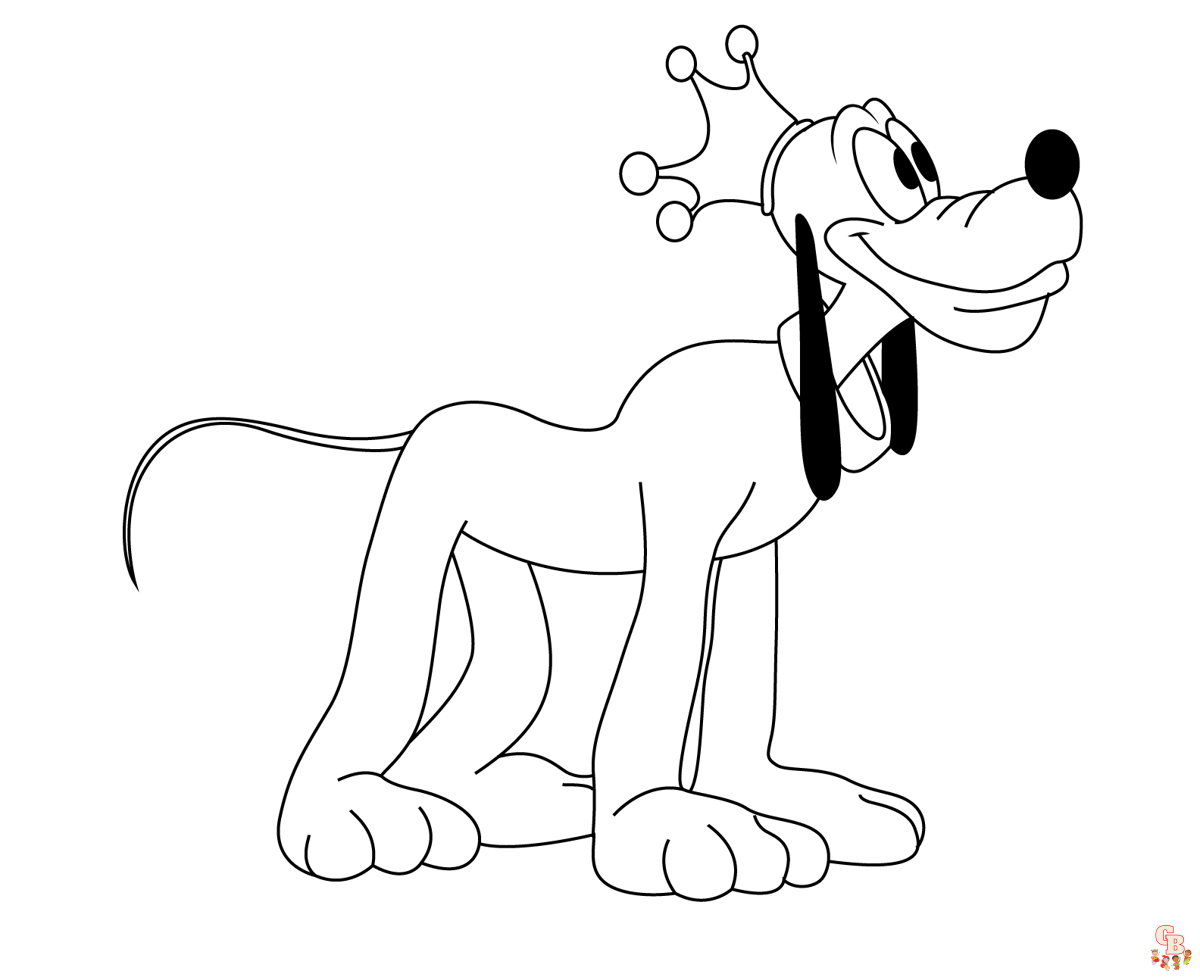 pluto coloring pages 1